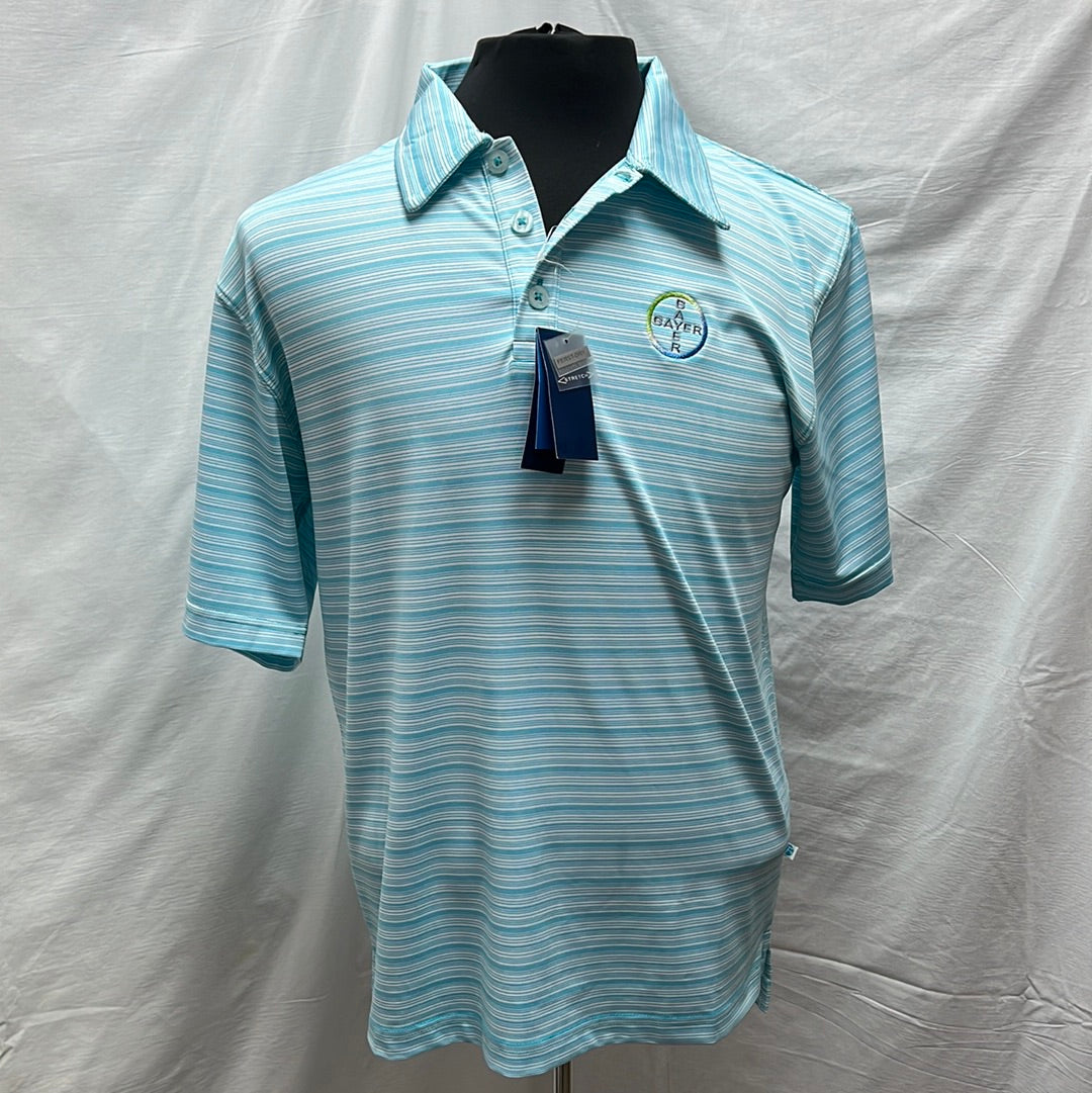 NWT -- Fersten Worldwide Blue Ferst-Dry Caribbean Golf Polo Shirt -- M
