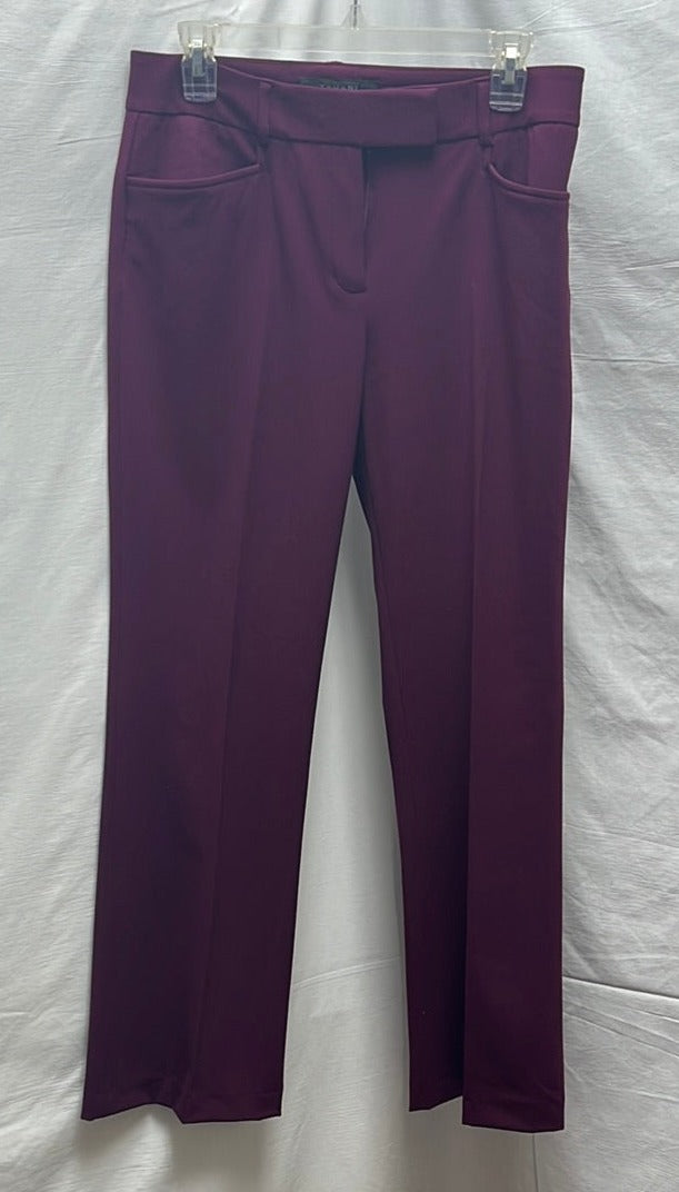 Tahari Arthur S. Levine Burgundy Wide Legged Women's Slacks -- Size 4