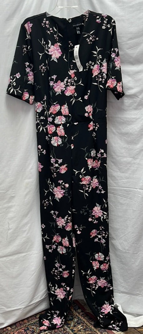 NWT -- Long Tall Sally V-Neck Floral Print Jumpsuit -- Size US 16