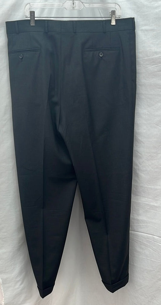 Lanificio Filli Cerruti Charcoal Gray Cerruti Wool Cashmere Pleated Pants -- US 38/34