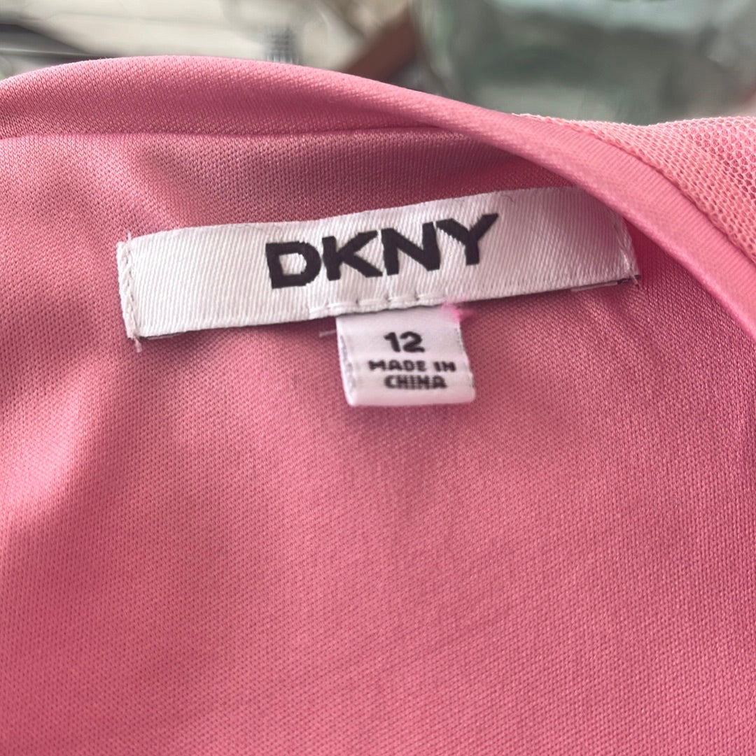 DKNY Pink Sequined Tank Top -- Size 12