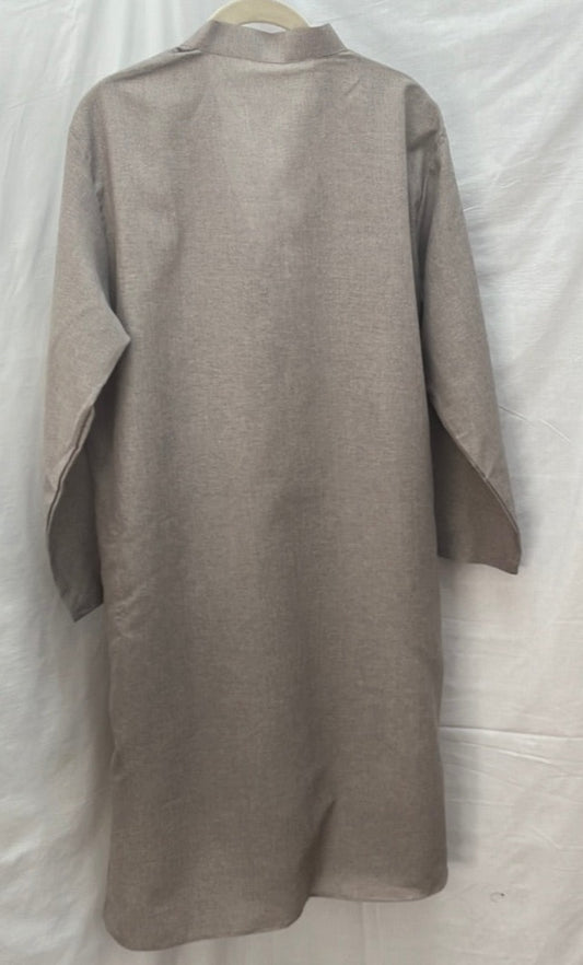 Casual Beige Men's Kurta
