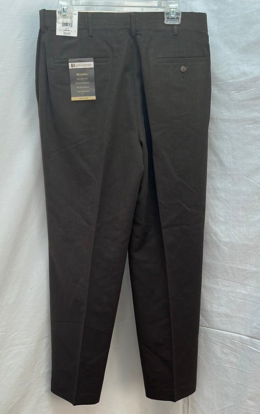 NWT -- Croft & Barrow Dark Walnut Slacks Pants -- 32x32