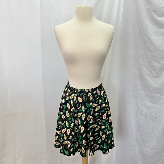 NWT -- Fancyqube Avocado Print Mini Skirt -- S