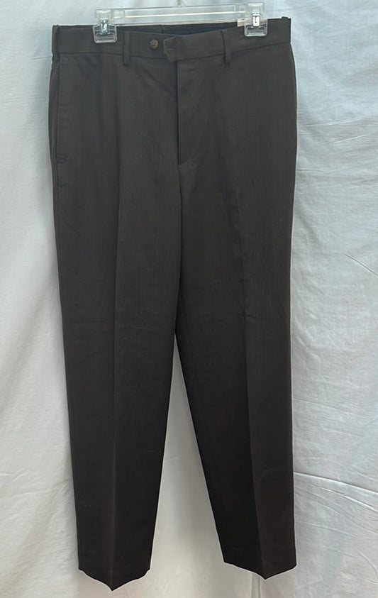 NWT -- Croft & Barrow Dark Walnut Slacks Pants -- 32x32