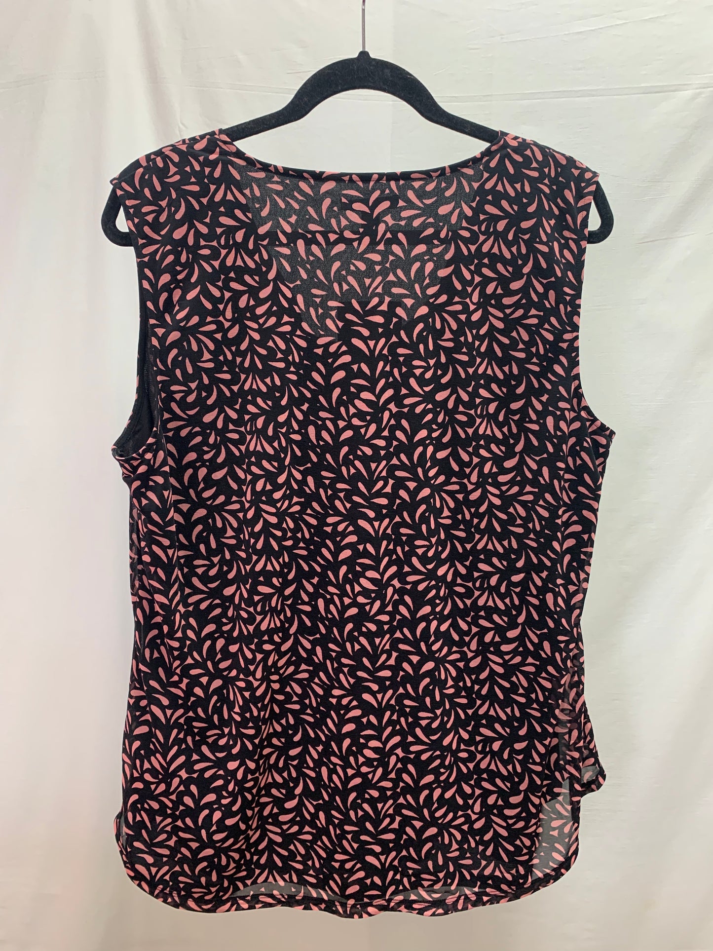 NWT - DANA BUCHMAN pink black print Shirt - Size XL