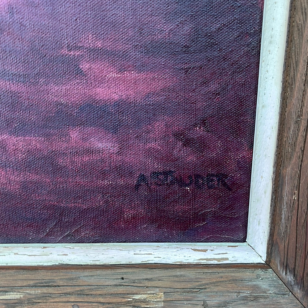 VTG -- Signed, Framed Original Oil Still Life -- A. Stauder