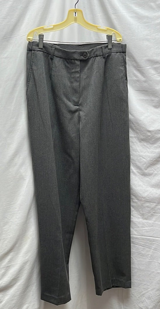 VTG / NWOT -- Lester Square Charcoal Gray Slacks Pants -- 10