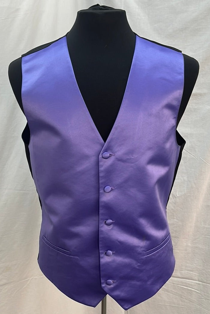 Moda Formalwear Purple Tuxedo Vest -- Size M