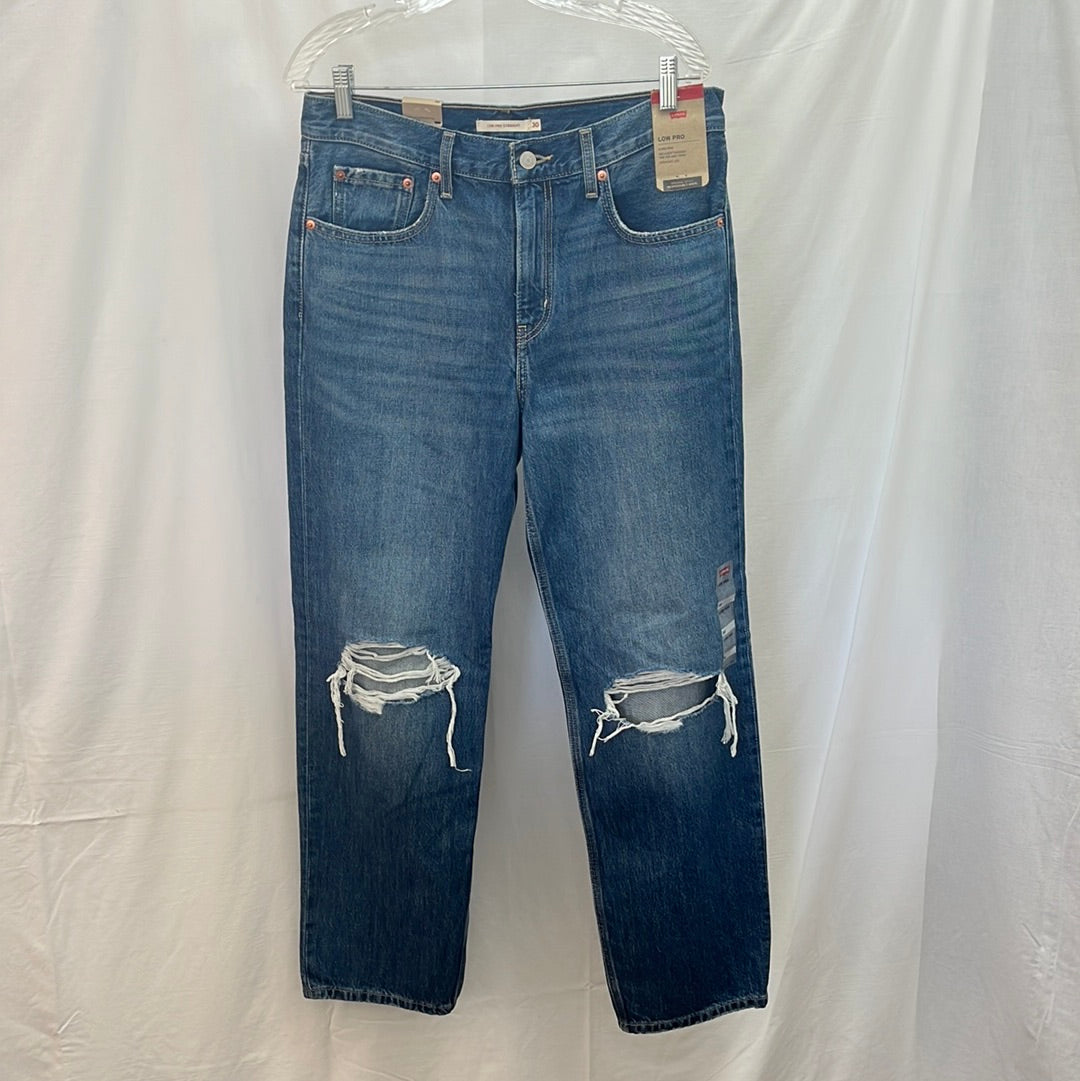 NWT -- Levi's Low Pro Mid-rise Relaxed Straight Leg Jeans -- 30