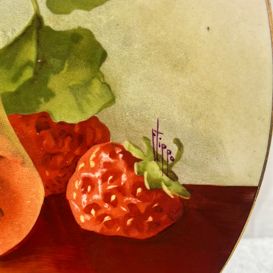 VTG -- Hand-painted Royal Art Italian Plate -- Signed Flippo