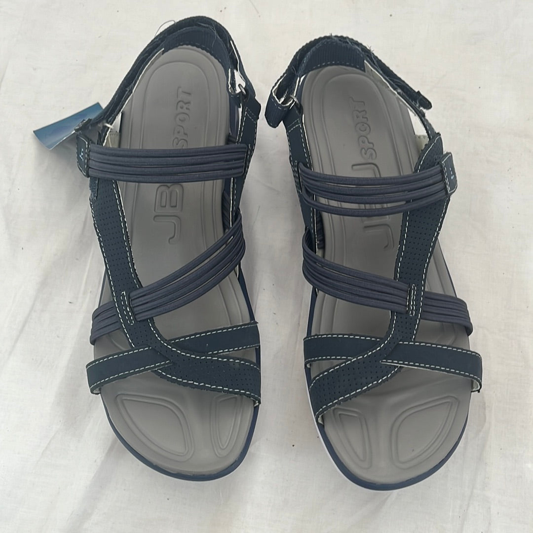 NWOB -- JBU Blue Women's Waterproof Sandals -- Size 11