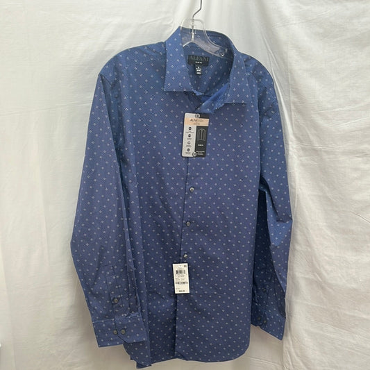 NWT -- Alfani Alfatech Long-Sleeve Slim Fit Button-up Shirt -- XL