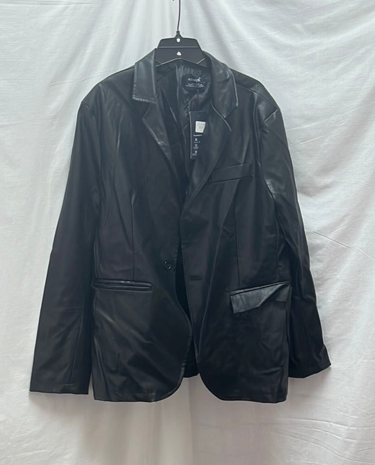 AOWOFS Faux Leather Jacket -- Size L