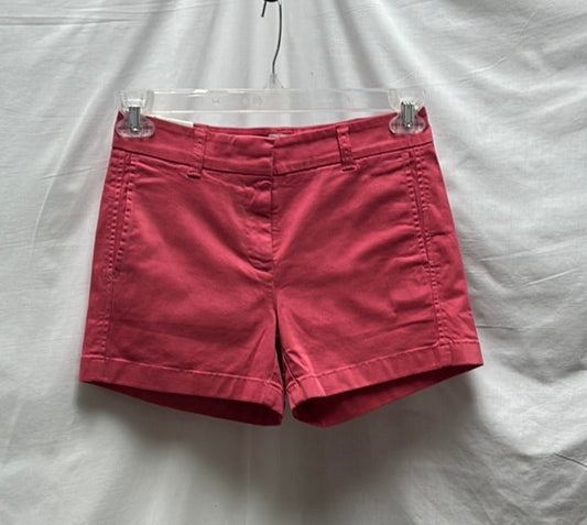 NWT -- J. Crew Hot Pink Chino Shorts  -- Size 00