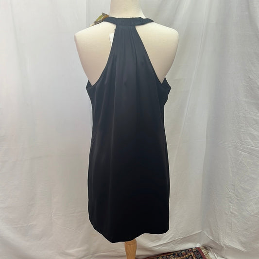 NWT -- Ted Baker Black Silk Floral Bow Mini Tunic Dress -- 3 / US 8