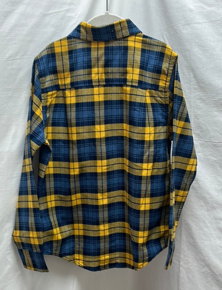 NWT -- The Children's Place Blue Plaid Long Sleeve Shirt -- 7/8