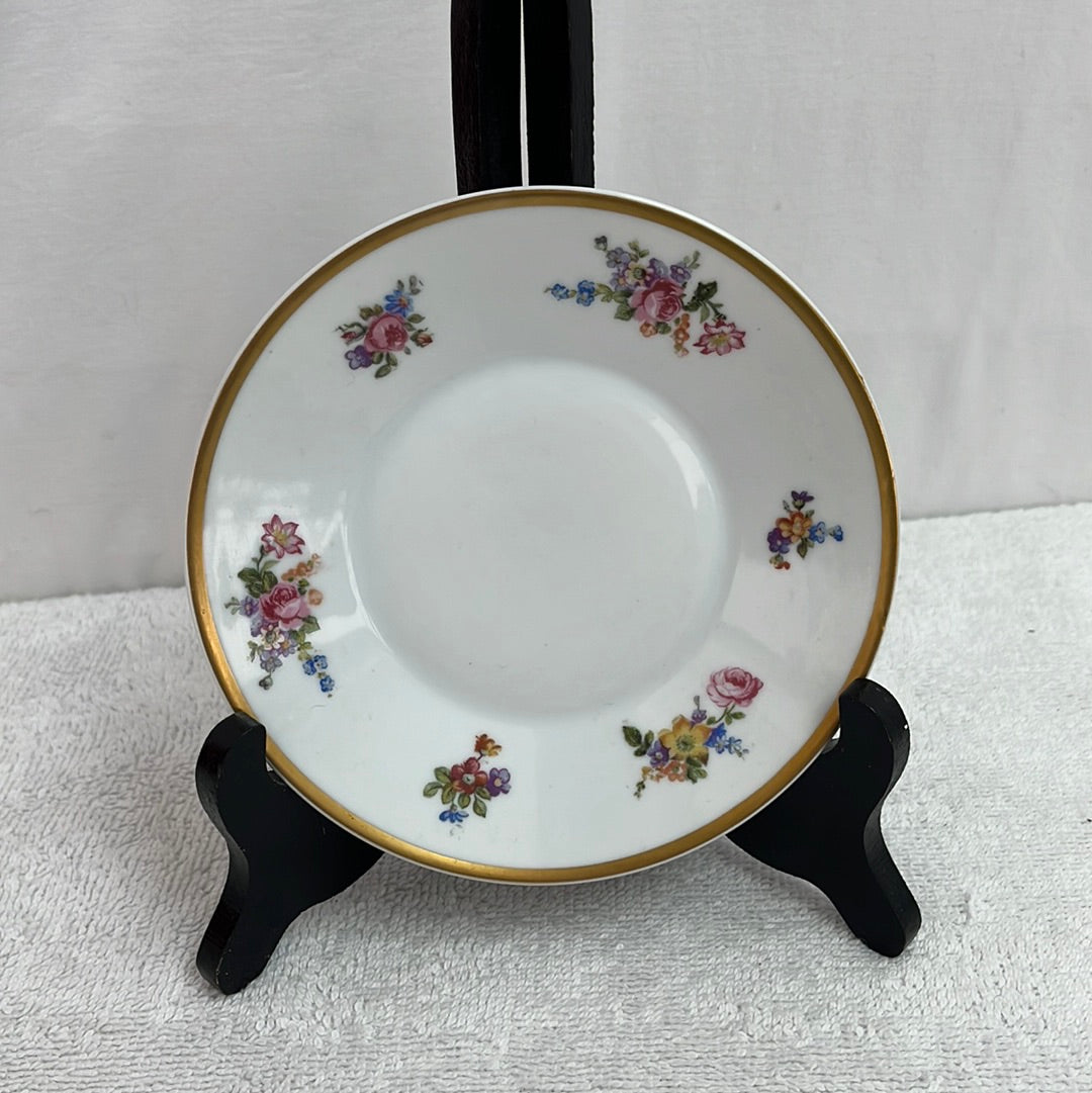 VTG -- Cerabel Porcelaine du Baudour Floral Cup and Saucer Set