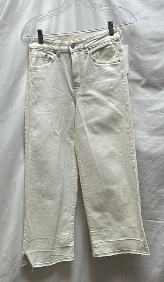 NWT -- Denim Crème Jupe Culotte High Waist Jeans -- 27