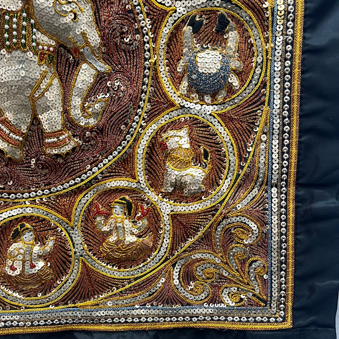 VTG - Kalaga Tapestry -- Elephant Surrounded by Zodiac Signs