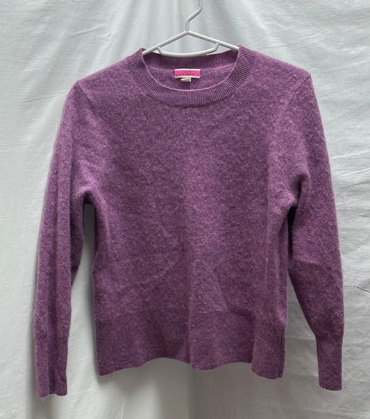 J Crew Purplish Crew Neck Cashmere Sweater -- Size L