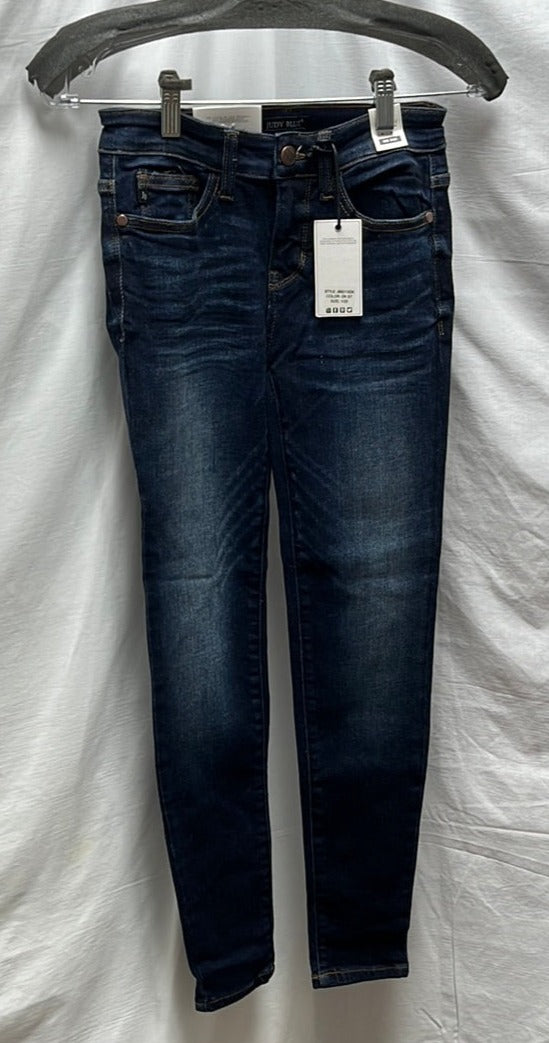 NWT -- Judy Blue Los Angeles Girl's Skinny Fit Mid-Rise Jeans -- Size 1/25