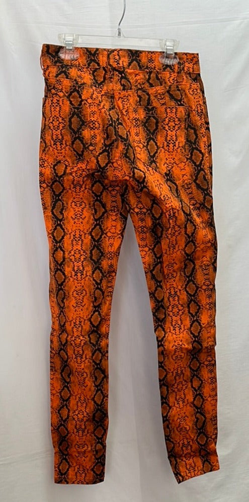 NWT -- Princess Polly Orange Boa Snake Pants -- 4