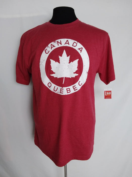 NWT - Canada by LAGO red Canada Quebec Graphic Tee - M