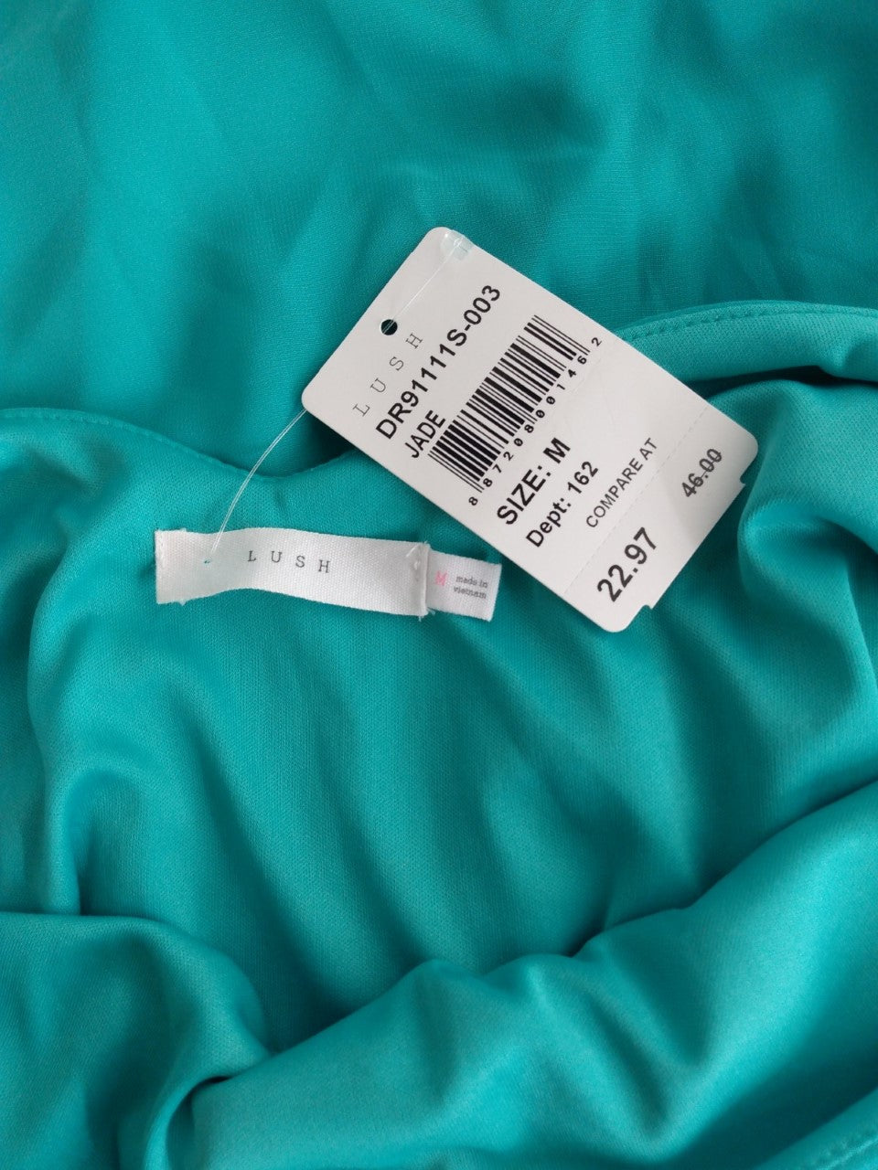 NWT - LUSH turquoise Lush Sleeveless Dress - M