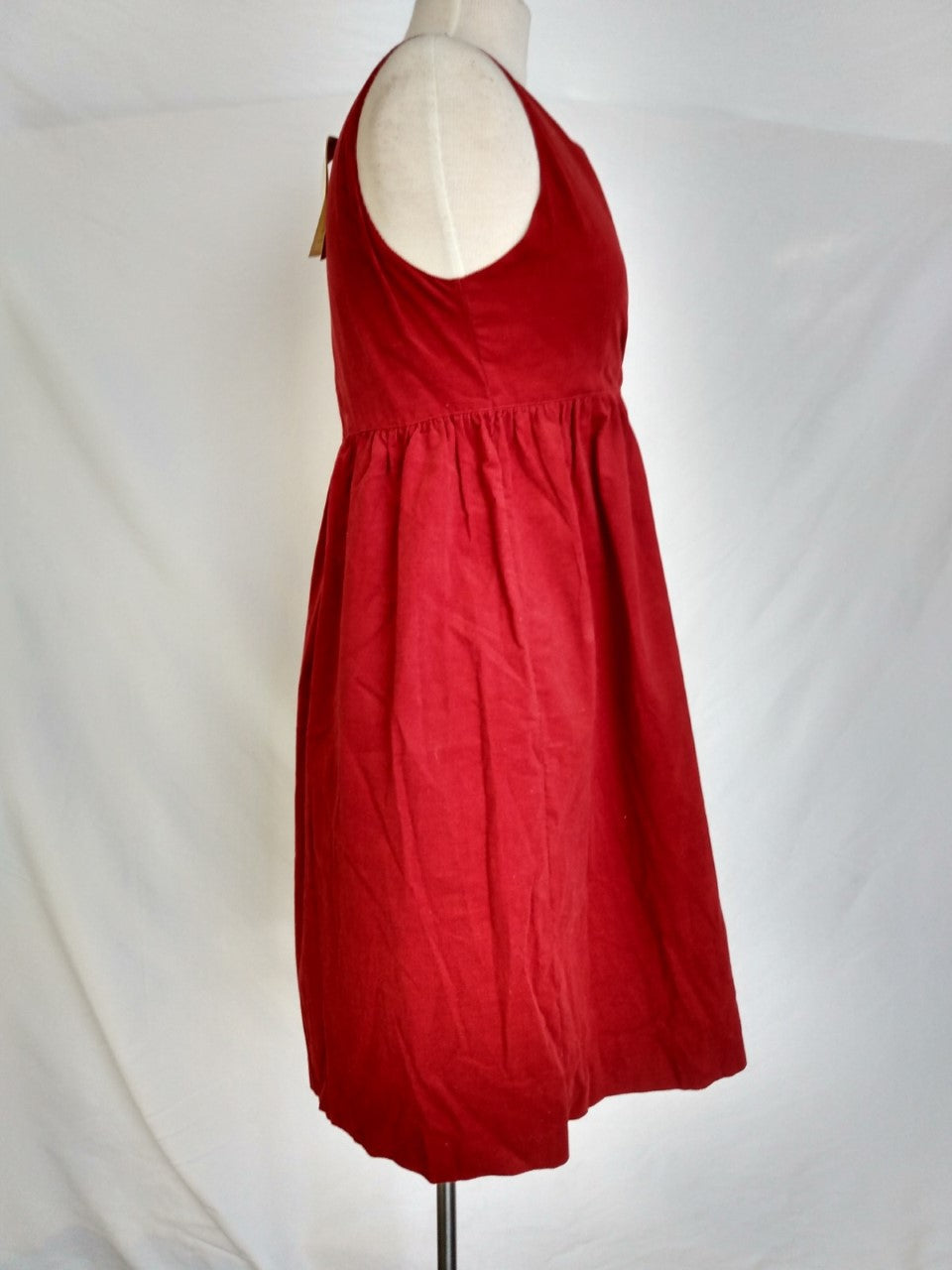 NWT - LAURA ASHLEY red Sleeveless Mother and Child Dress - 11-12 years