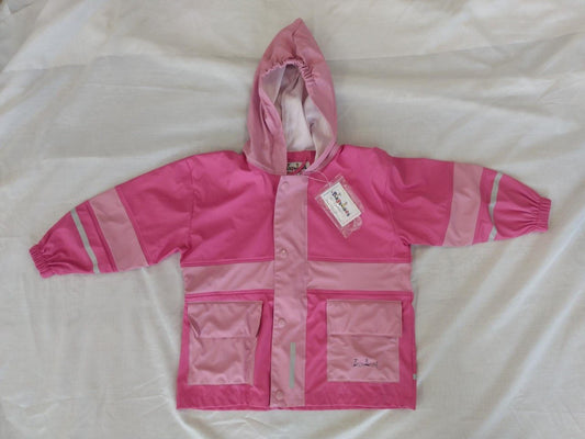 NWT - Play Shoes Kids pink Rain Coat / Jacket - US 3-4