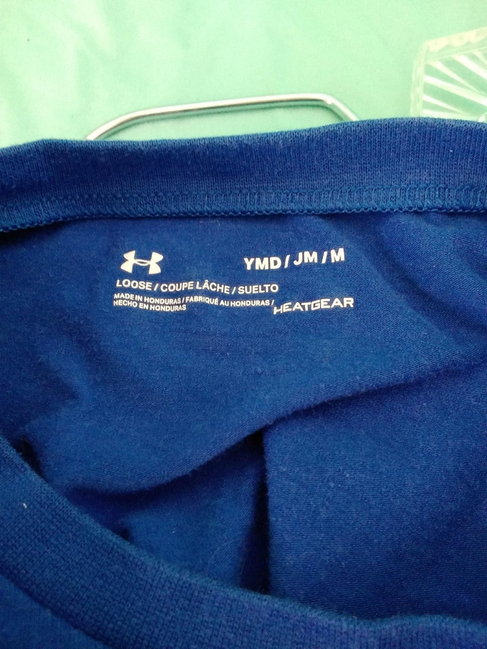 UNDER ARMOUR blue Heatgear Ready For Work Graphic Tee Shirt - Y MD