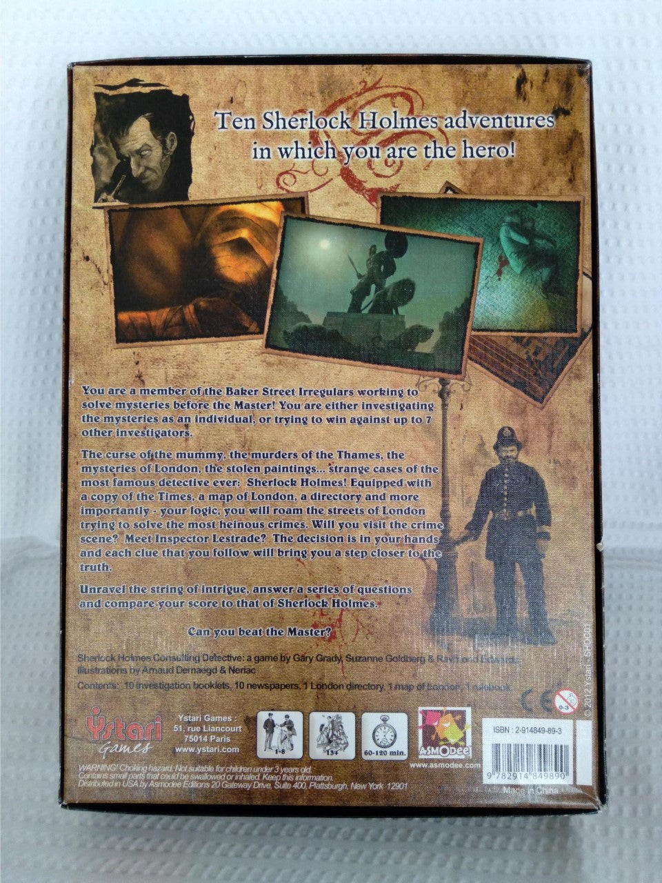 Vintage Sherlock Holmes Consulting Detective Game by Ystari Games