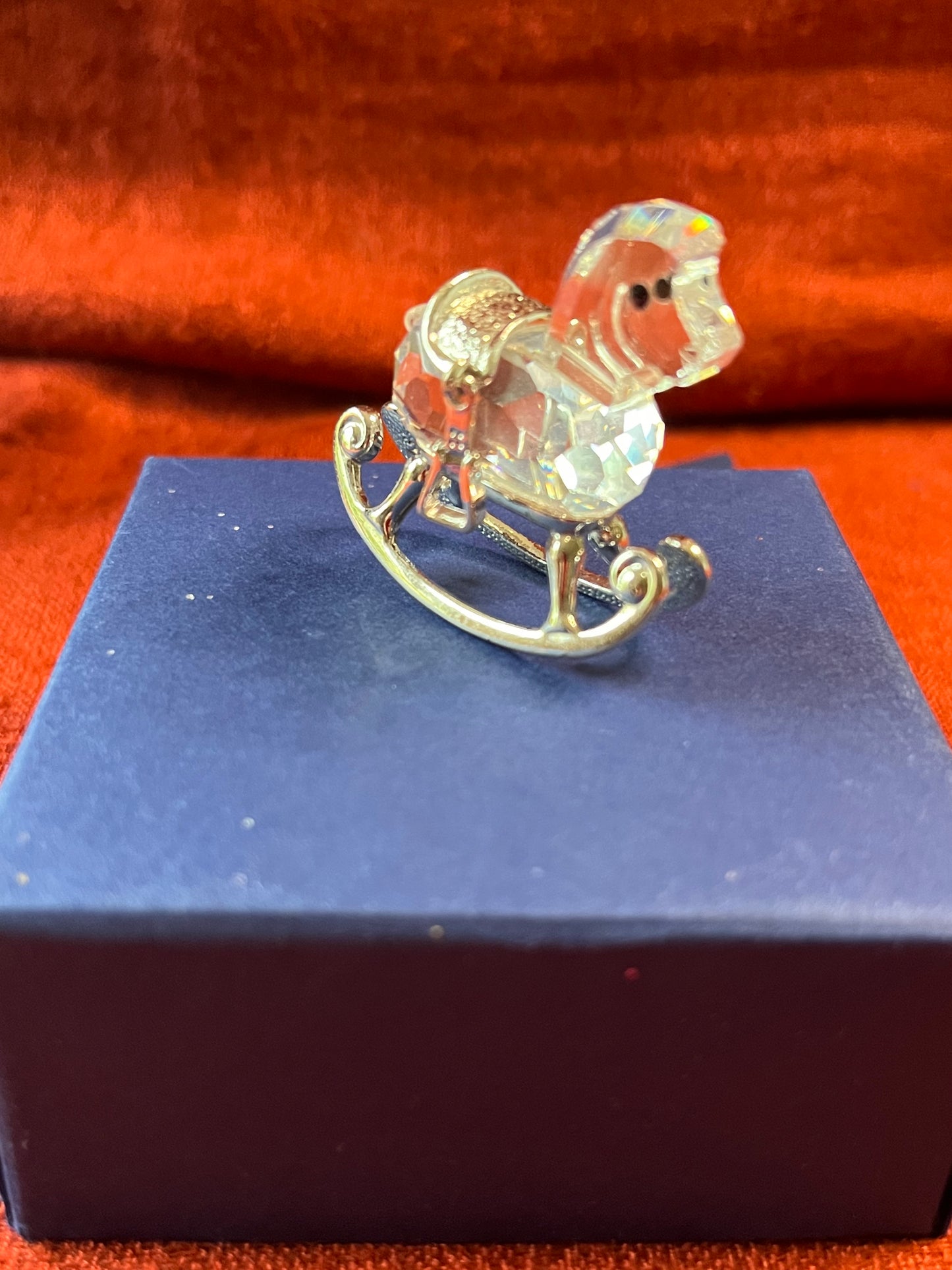 Swarovski Crystal Rocking Horse Figurine-Retired