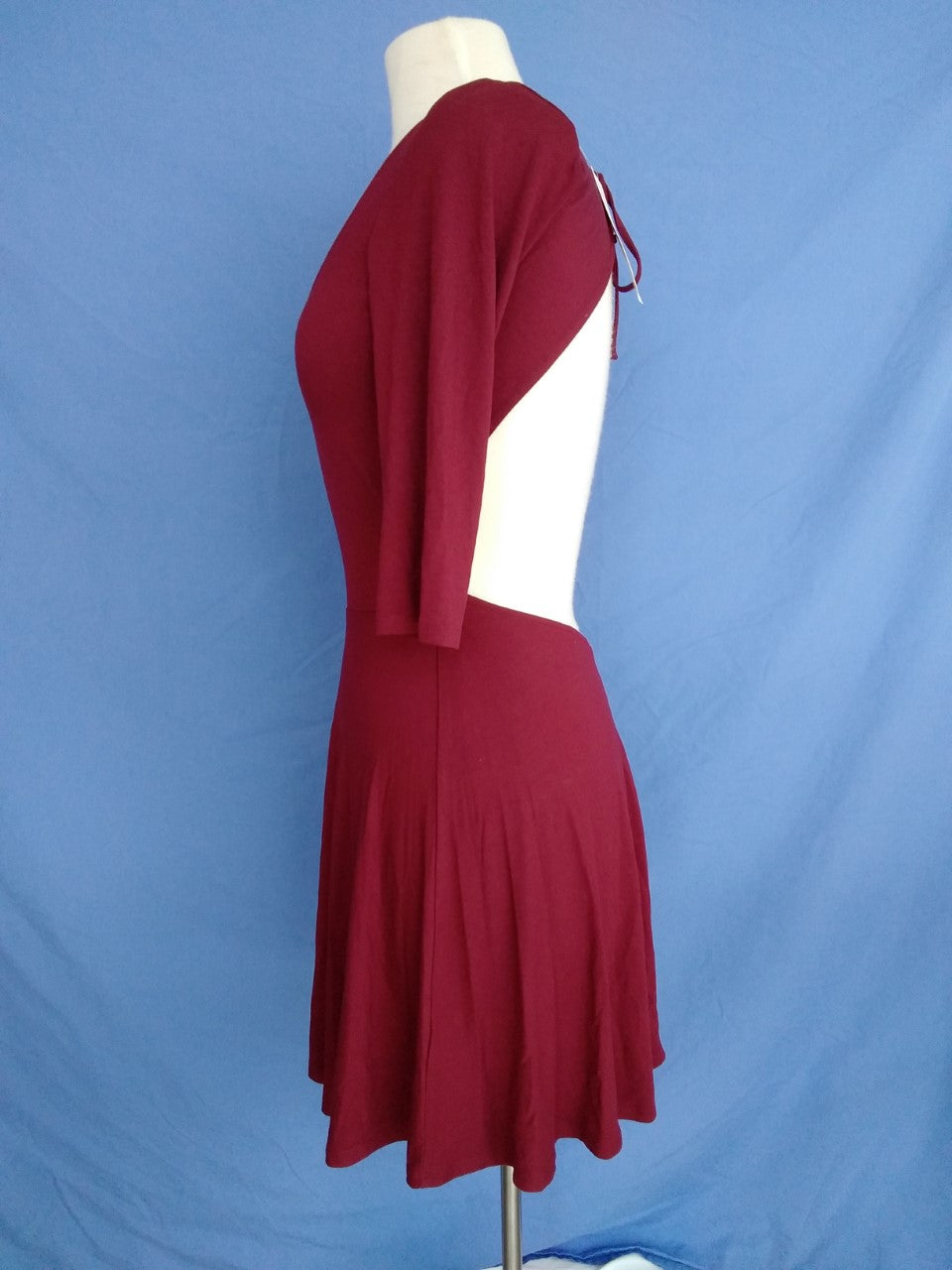 NWT - TOBI Burgundy Backless Dress - XS