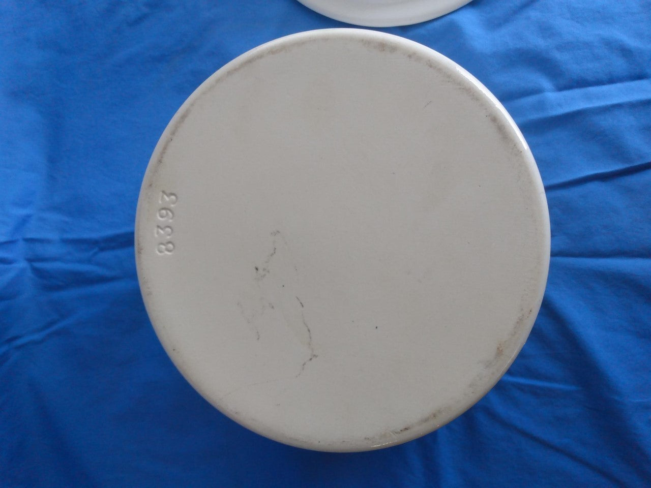 White Ceramic Covered Casserole Dish - Preowned